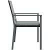 Trädgårdsstolar 4 st med dynor svart 54x62,5x89 cm konstrotting vidaXL – miniatyr 5