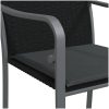 Trädgårdsstolar 4 st med dynor svart 56x59x84 cm konstrotting vidaXL – miniatyr 7