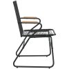 Trädgårdsstolar 4 st svart 58x59x85,5 cm PVC rotting vidaXL – miniatyr 5