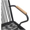 Trädgårdsstolar 4 st svart 58x59x85,5 cm PVC rotting vidaXL – miniatyr 7