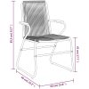 Trädgårdsstolar 4 st svart 58x59x85,5 cm PVC rotting vidaXL – miniatyr 8