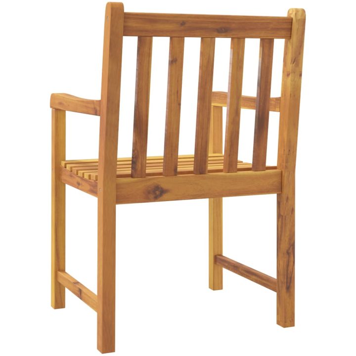 Trädgårdsstolar 6 st 56x55,5x90 cm massivt akaciaträ vidaXL – bild 6
