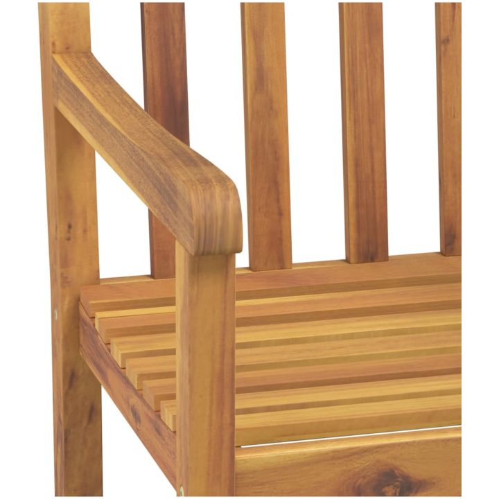 Trädgårdsstolar 6 st 56x55,5x90 cm massivt akaciaträ vidaXL – bild 7