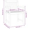 Trädgårdsstolar 6 st 56x55,5x90 cm massivt akaciaträ vidaXL – miniatyr 8