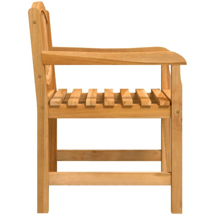 Trädgårdsstolar 6 st 58x59x88 cm massiv teak vidaXL – bild 5