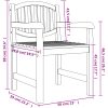 Trädgårdsstolar 6 st 58x59x88 cm massiv teak vidaXL – miniatyr 8