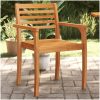 Trädgårdsstolar 6 st 59x55x85 cm massivt akaciaträ vidaXL – miniatyr 1