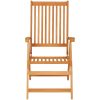 Trädgårdsstolar 6 st med beige dynor massiv teak vidaXL – miniatyr 4