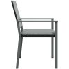 Trädgårdsstolar 6 st med dynor svart 54x62,5x89 cm konstrotting vidaXL – miniatyr 5