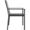 Trädgårdsstolar 6 st svart 54x62,5x89 cm konstrotting vidaXL – miniatyr 5