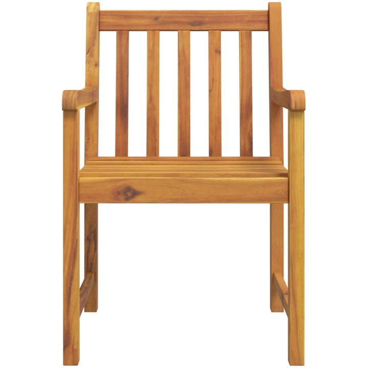 Trädgårdsstolar 8 st 56x55,5x90 cm massivt akaciaträ vidaXL – bild 4