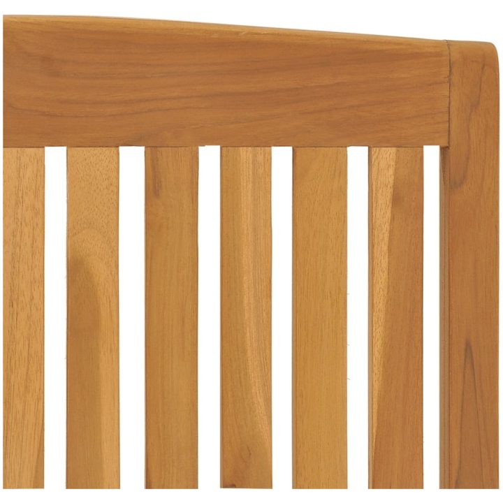 Trädgårdsstolar 8 st justerbara massiv teak vidaXL – bild 6