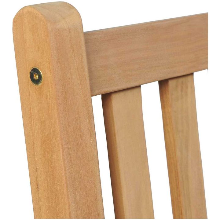 Trädgårdsstolar 8 st med röda dynor massiv teak vidaXL – bild 4
