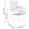 trädgårdsstolar fällbara 6 st solid teak vidaXL Standard – miniatyr 11