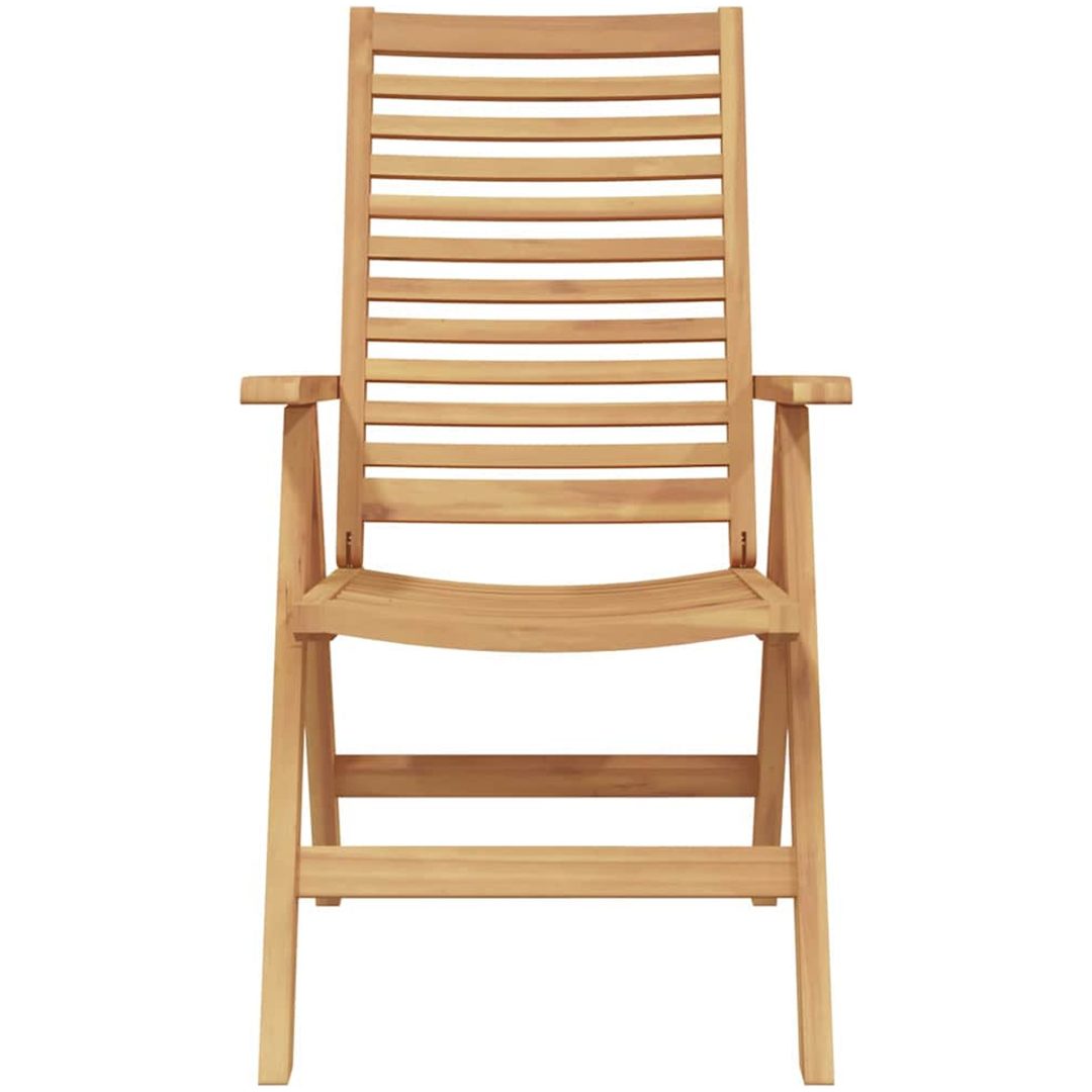 trädgårdsstolar fällbara 6 st solid teak vidaXL Standard – bild 5
