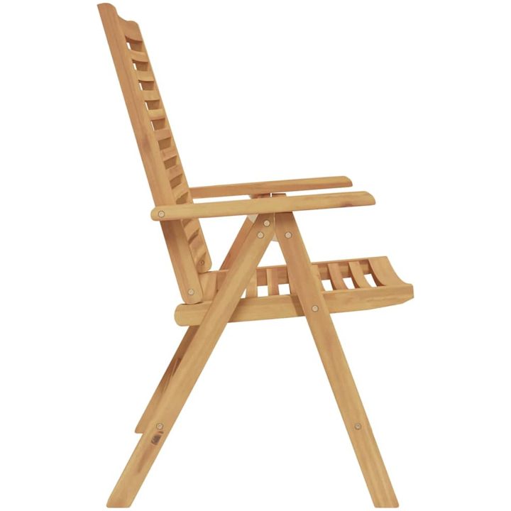 trädgårdsstolar fällbara 6 st solid teak vidaXL Standard – bild 6