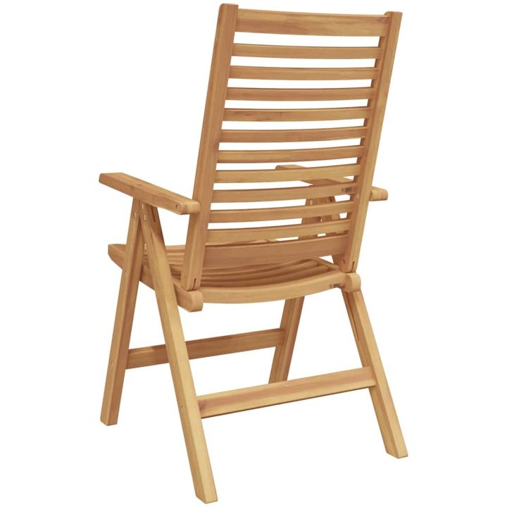 trädgårdsstolar fällbara 6 st solid teak vidaXL Standard – bild 7