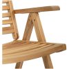 trädgårdsstolar fällbara 6 st solid teak vidaXL Standard – miniatyr 8