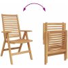 trädgårdsstolar fällbara 6 st solid teak vidaXL Standard – miniatyr 10