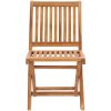 Trädgårdsstolar med antracita dynor 2 st massiv teak vidaXL – miniatyr 4