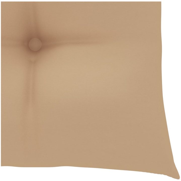 Trädgårdsstolar med beige dynor 4 st massiv teak vidaXL – bild 10