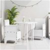 Trädgårdsstolar med Dynor 2 st Vit Poly Rattan vidaXL 53 x 49 x 85 cm – miniatyr 1