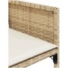Trädgårdsstolar med dynor 4 st beige konstrotting vidaXL – miniatyr 10