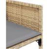 Trädgårdsstolar med dynor 4 st blandad beige konstrotting vidaXL – miniatyr 10