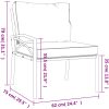 Trädgårdsstolar med grå dynor 2 st 62x75x79 cm stål vidaXL – miniatyr 9