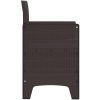 Trädgårdsstolar med kuddar 2 st Brun Poly Rattan vidaXL 53 x 49 x 85 cm – miniatyr 7