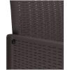 Trädgårdsstolar med Kuddar 2 st Bruna Poly Rattan vidaXL Standard – miniatyr 9