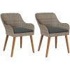 Trädgårdsstolar med Kuddar 2 st Svart Poly Rattan vidaXL Standard – miniatyr 2