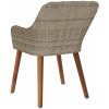 Trädgårdsstolar med Kuddar 2 st Svart Poly Rattan vidaXL Standard – miniatyr 7