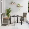 Trädgårdsstolar med kudde 3 pcs Grå vidaXL 80 x 80 x 73 cm – miniatyr 1