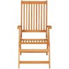 Trädgårdsstolar med kungsblåa dynor 6 st massiv teak vidaXL – miniatyr 4