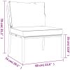 Trädgårdsstolar med sandfärgade dynor 2 st 60x74x79 cm stål vidaXL – miniatyr 9