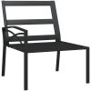 Trädgårdsstolar med sandfärgade dynor 2 st 62x75x79 cm stål vidaXL – miniatyr 7