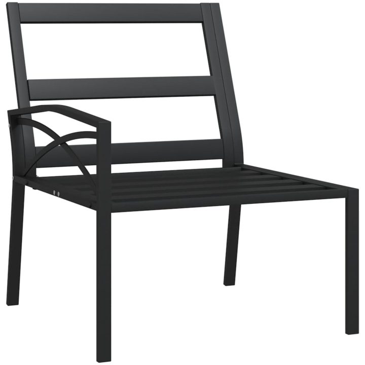 Trädgårdsstolar med sandfärgade dynor 2 st 62x75x79 cm stål vidaXL – bild 7