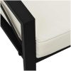 Trädgårdsstolar med sandfärgade dynor 2 st 68x76x79 cm stål vidaXL – miniatyr 7