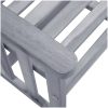 Trädgårdsstolar med sidobord 159x61x92 cm massivt akaciaträ vidaXL – miniatyr 5