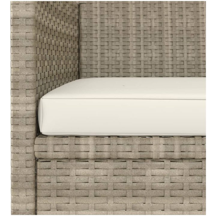 Trädgårdsstolar och pallar 4 delar konstrotting beige vidaXL – bild 9