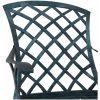Trädgårdsstolar Stapelbara 4 st Grön Gjutjärn vidaXL 61 x 60.5 x 93 cm – miniatyr 8
