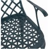 Trädgårdsstolar Stapelbara 4 st Grön Gjutjärn vidaXL 61 x 60.5 x 93 cm – miniatyr 9