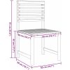 Trädgårdsstolar Utan Armstöd 2 stycken i Massivt Akaciaträ vidaXL 100 x 50 x 91 cm – miniatyr 9