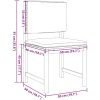 Trädgårdsstolar utan armstöd med kuddar, 2 st i solid akaciaträ vidaXL 100 x 50 x 91 cm – miniatyr 9