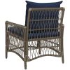 Trädgårdstol med Kuddar Grå 60x70x78 cm Poly Rattan vidaXL Standard – miniatyr 6