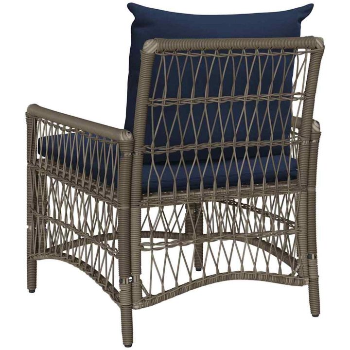 Trädgårdstol med Kuddar Grå 60x70x78 cm Poly Rattan vidaXL Standard – bild 6