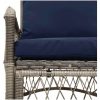 Trädgårdstol med Kuddar Grå 60x70x78 cm Poly Rattan vidaXL Standard – miniatyr 7