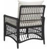 Trädgårdstol med Kuddar Svart 60x70x78 cm Poly Rattan vidaXL Standard – miniatyr 4