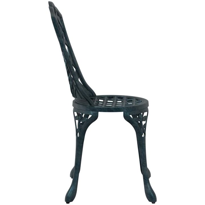 Trädgårdstolar 2 st Grön Aluminium vidaXL 39 x 40 x 87 cm – bild 5